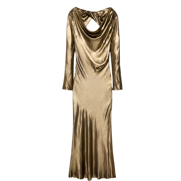 LIMITED EDITION NWT FW23 GOLD DRESS - Picture 2 of 7